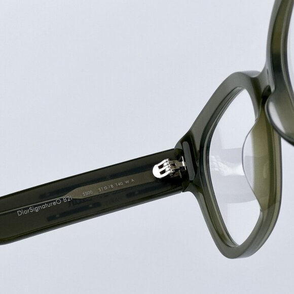 Dior Women BRAND NEW Eyeglasses Green Demo Geometric DIORSIGNATUREO B2I - Picture 8 of 9
